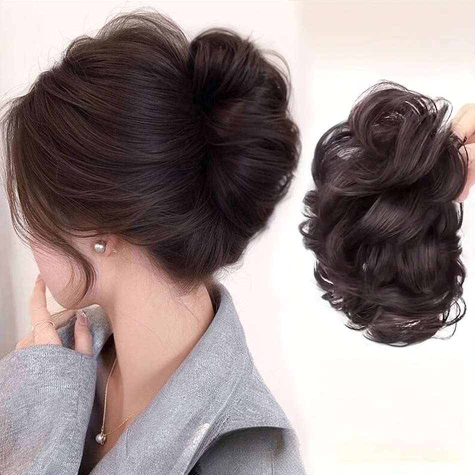 Claw Clip Messy Bun Hair Piece - Синтетический беспорядочный пучок для волос, зажим