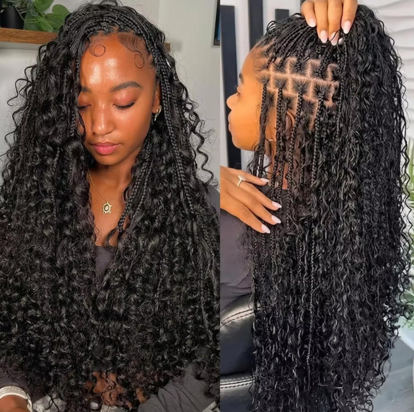 Water Wave Bulk Human Hair For Braiding - Натуральные волосы для плетения косичек, глубокая