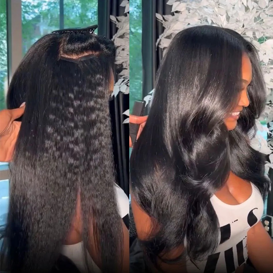 Invisible Tape In Extensions Real Hair - Кудрявые прямые ленты для наращивания волос,