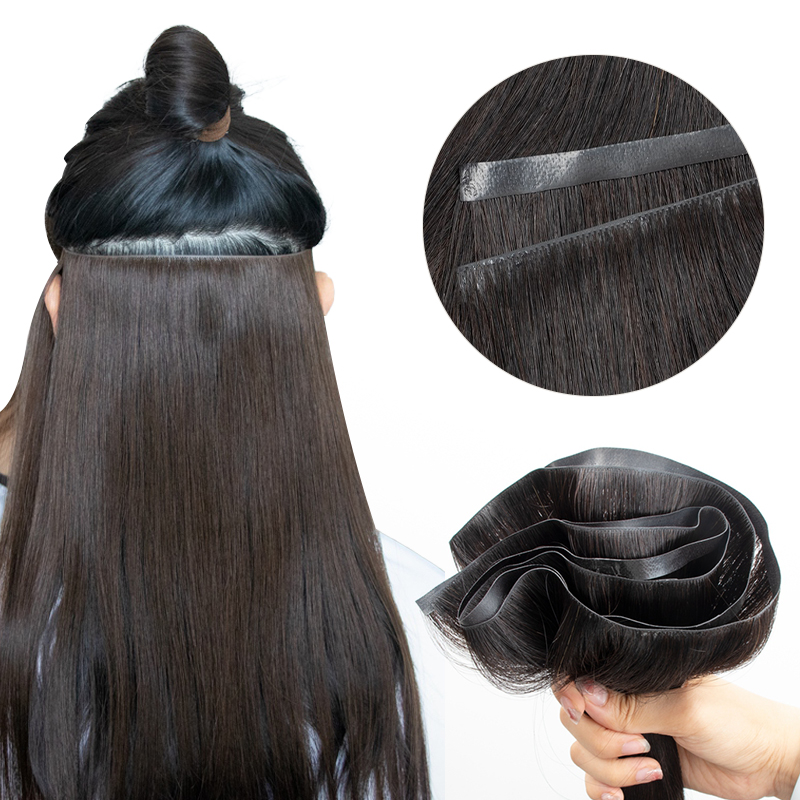 Invisible Tape In Extensions Real Hair - Невидимая длинная лента из искусственной кожи,