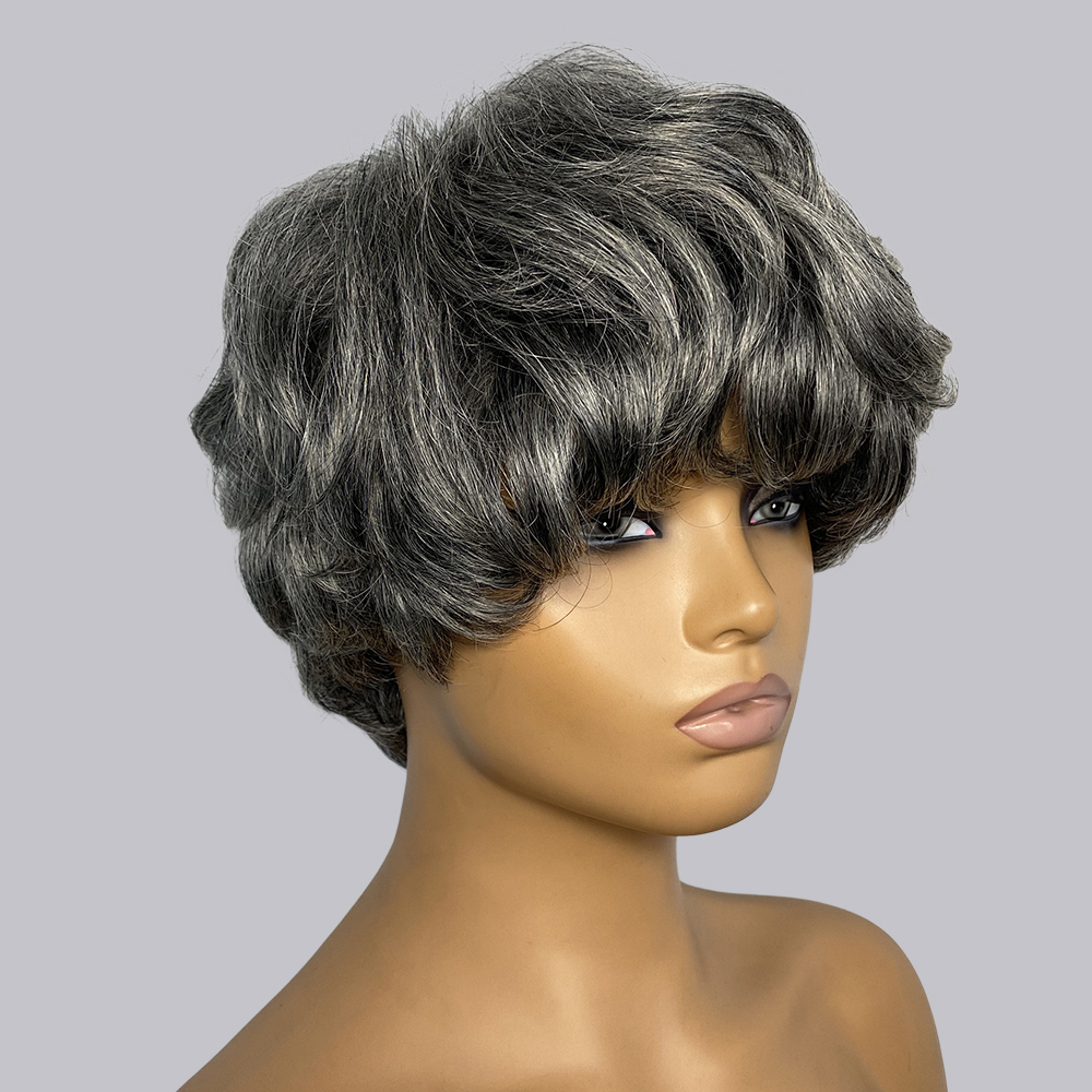 Short Pixie Cut Wig Human Hair Cheap - Парики из натуральных волос с стрижкой