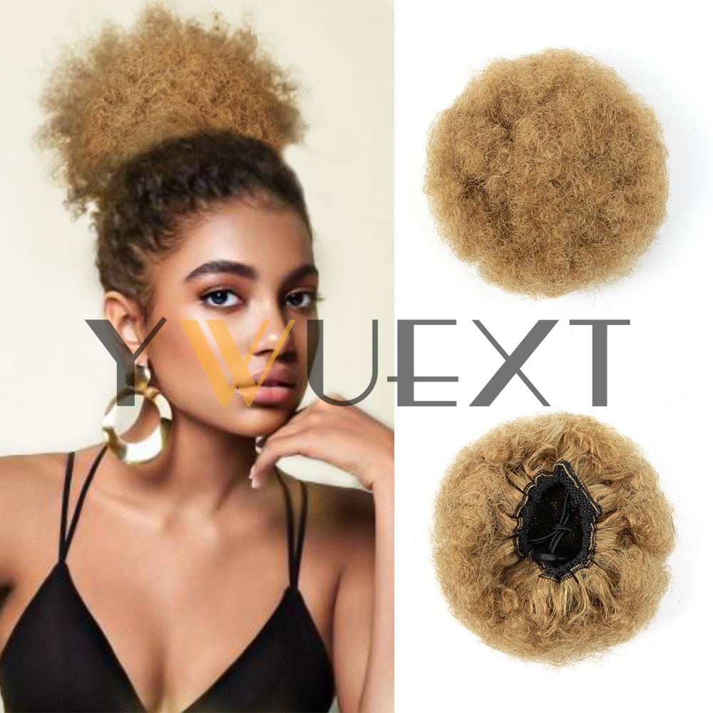 Накладной хвост YWUEXT Honey G – обзор и цена Drawstring Afro Curly Puff Ponytail