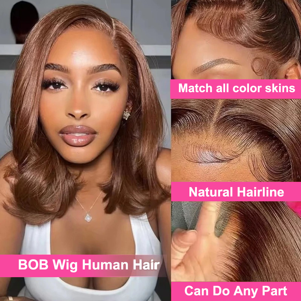 13X4 Шоколадно-коричневый прям – обзор и цена Glueless Wear And Go Human Hair Wig