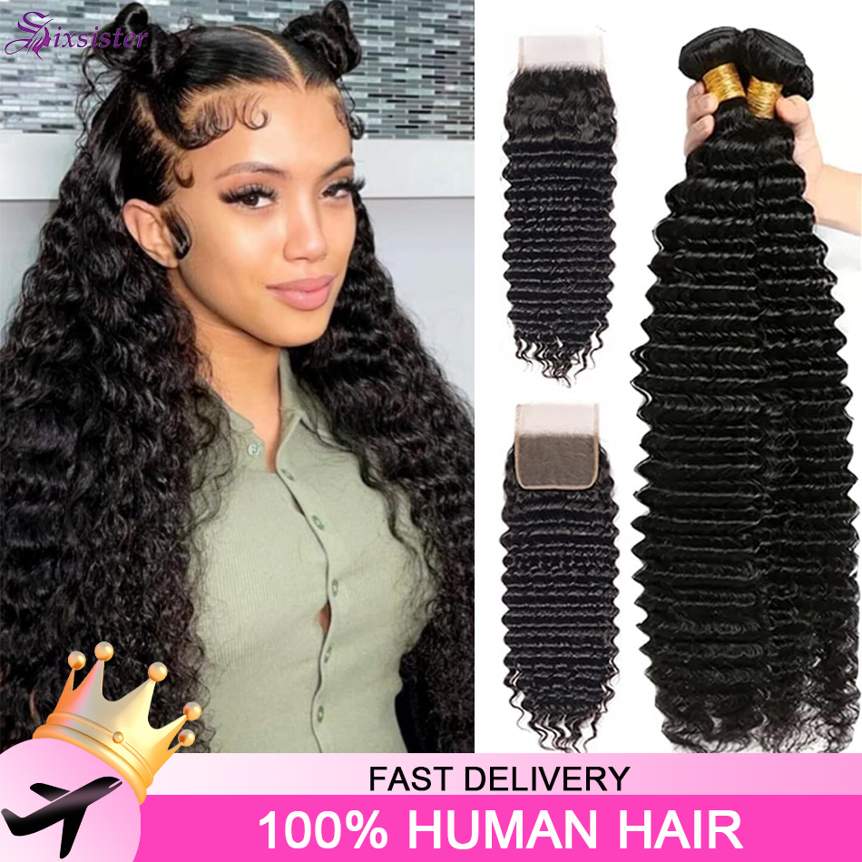 Наборы волос Deep Wave из 100% – обзор и цена Deep Wave 3 Bundles With Closure