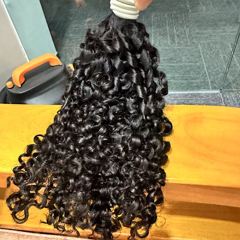 Без утка, бирманские вьющиеся  – обзор и цена Water Wave Bulk Human Hair For Braiding