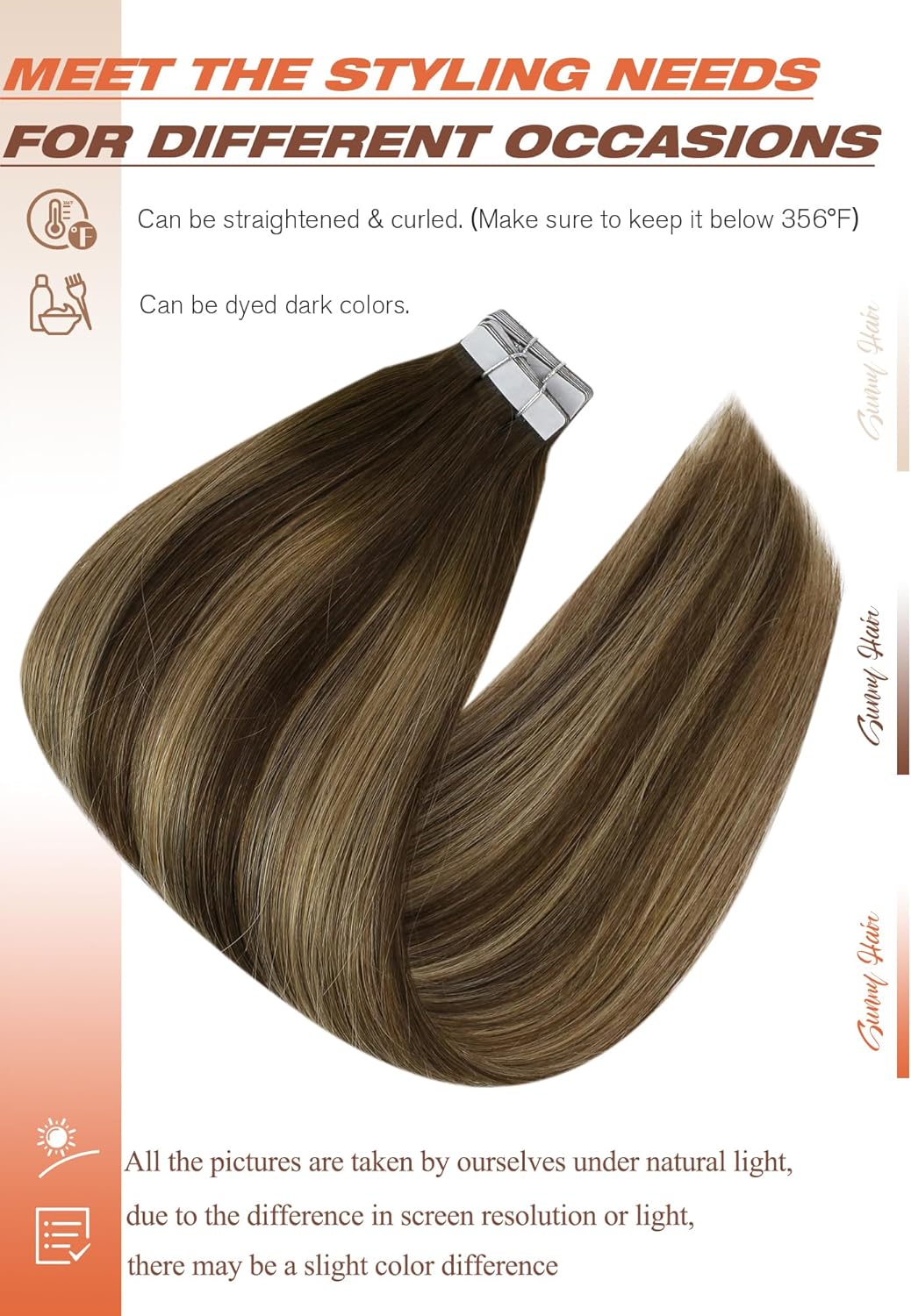 Наращивание волос VeSunny Remy – обзор и цена Invisible Tape In Extensions Real Hair