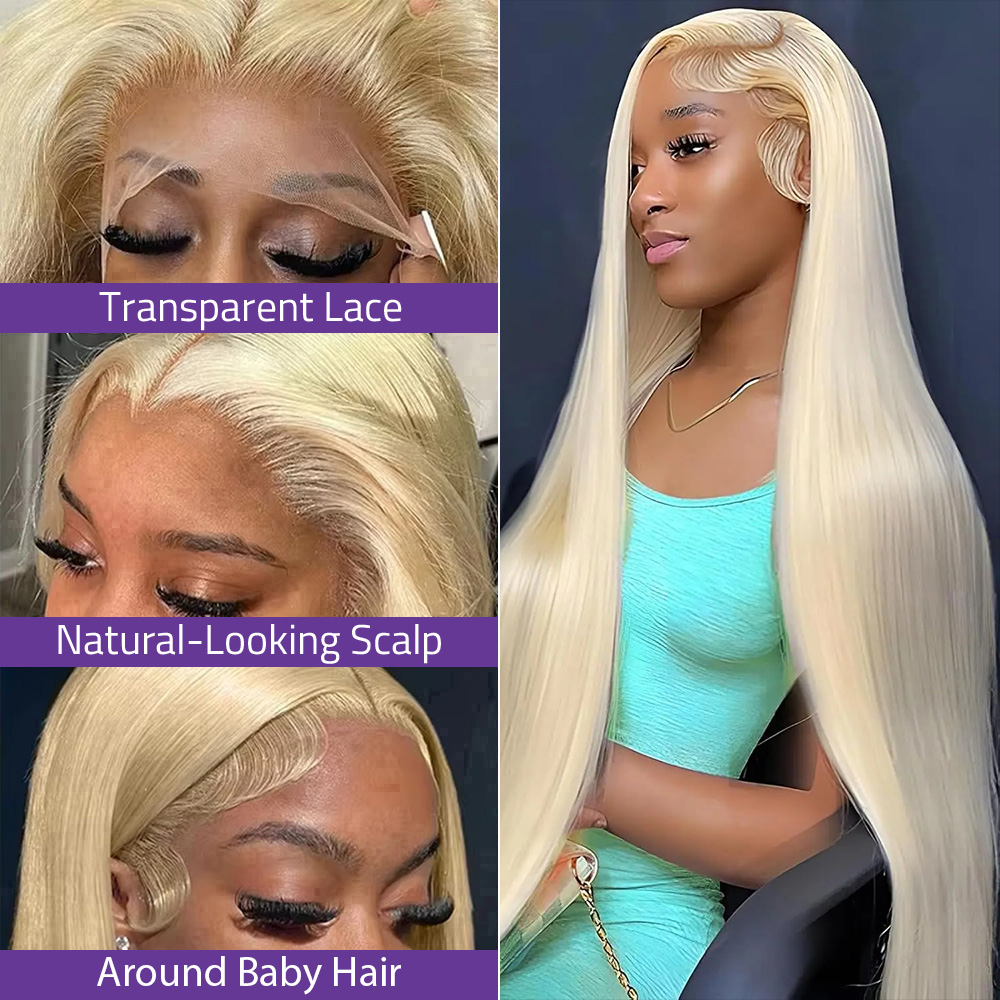 Блонд 613, прямой парик из нат – обзор и цена Hd Lace Frontal Wig Human Hair Pre Plucked