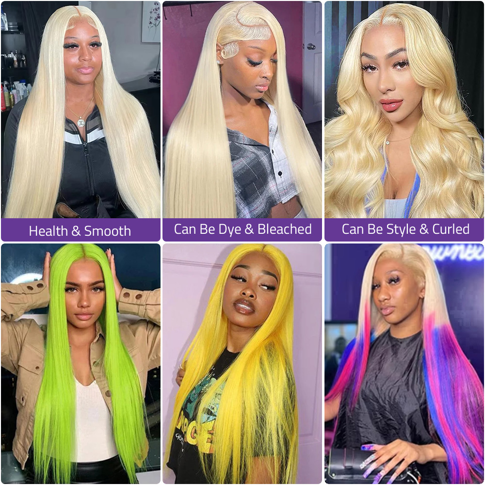 Блонд 613, прямой парик из нат – обзор и цена Hd Lace Frontal Wig Human Hair Pre Plucked