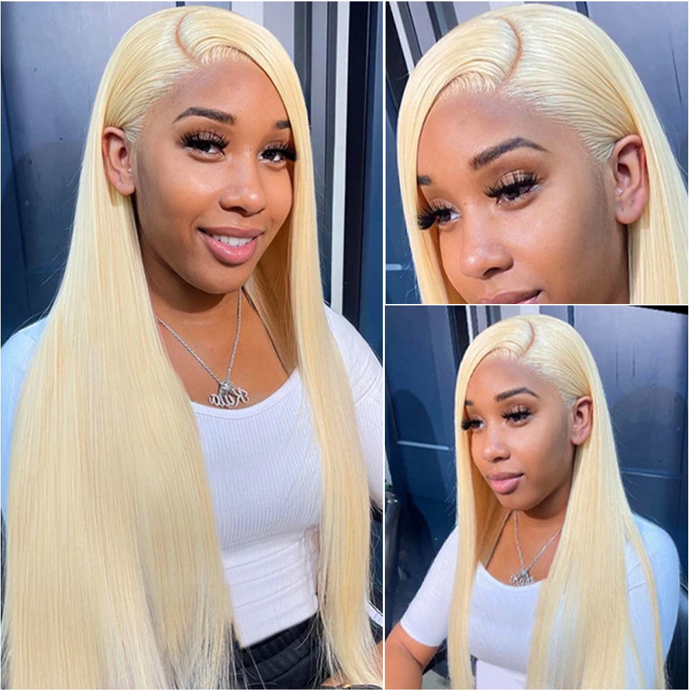Блонд 613, прямой парик из нат – обзор и цена Hd Lace Frontal Wig Human Hair Pre Plucked