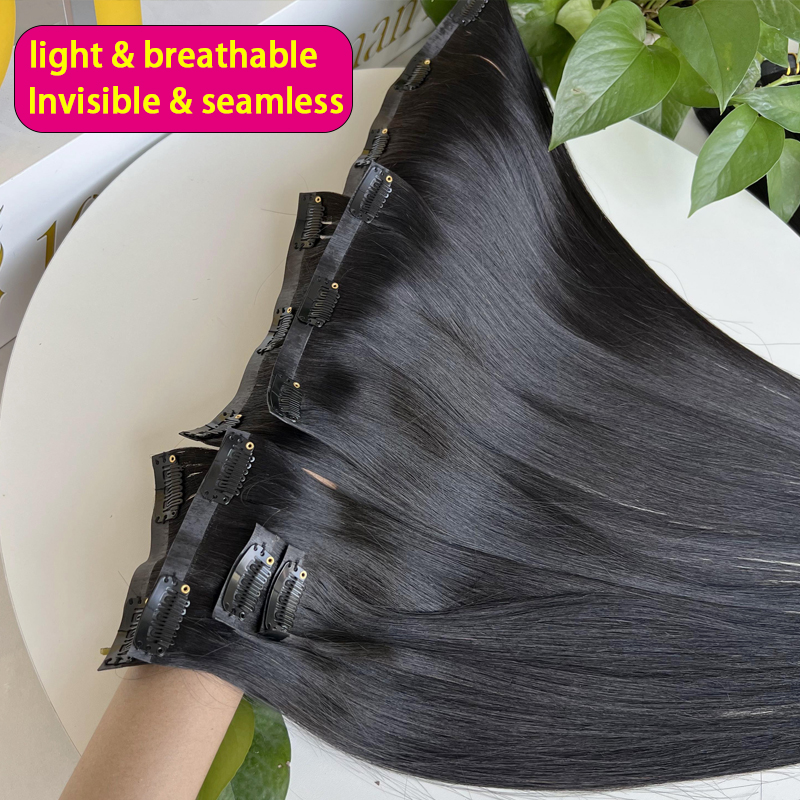 Набор из 7 невидимых бесшовных – обзор и цена Seamless Clip In Hair Extensions Human Hair