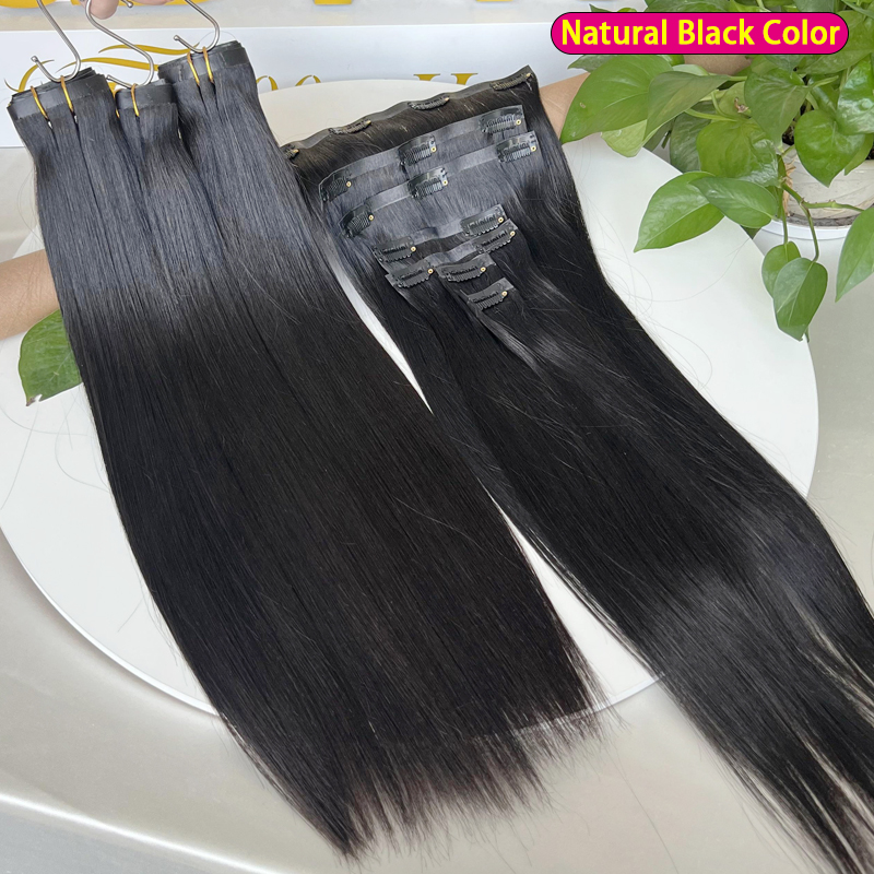 Набор из 7 невидимых бесшовных – обзор и цена Seamless Clip In Hair Extensions Human Hair