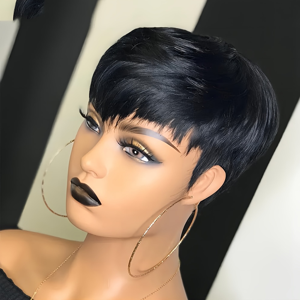 Короткий парик Пикси Человечес – обзор и цена Short Pixie Cut Wig Human Hair Cheap