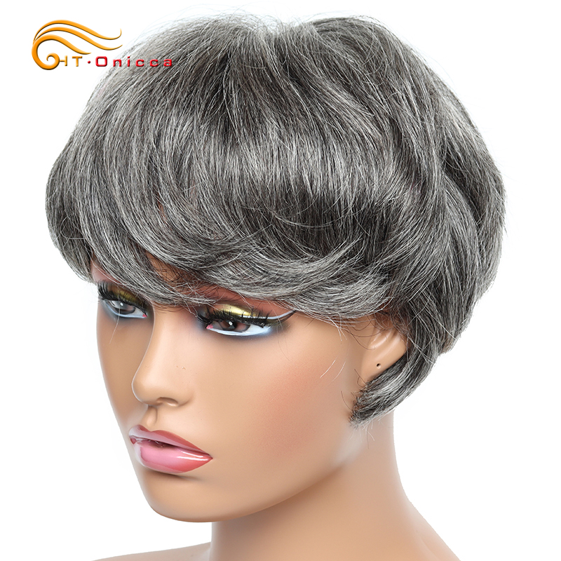 Дешевый короткий парик, прямые – обзор и цена Short Pixie Cut Wig Human Hair Cheap
