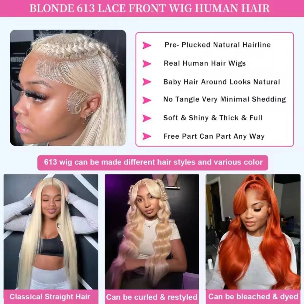 Натуральные волосы 613, 220% п – обзор и цена Hd Lace Frontal Wig Human Hair Pre Plucked