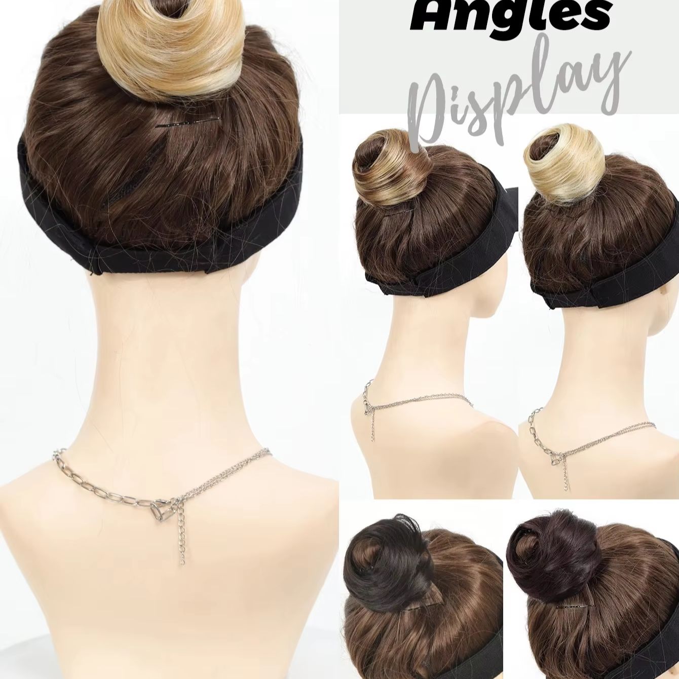 Синтетическая мини-заколка-кра – обзор и цена Claw Clip Messy Bun Hair Piece